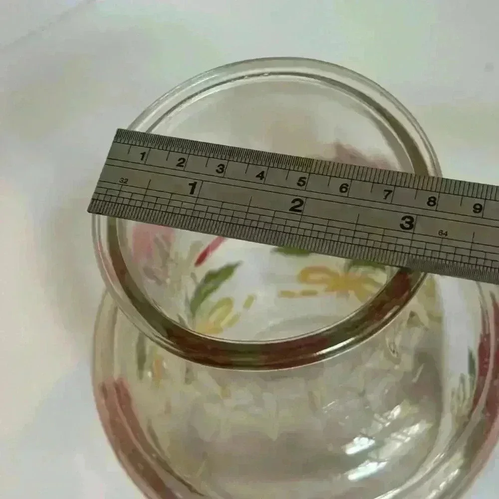 Vintage Anchor Hocking red roses  carafe / juice pitcher - Picture 7 of 7